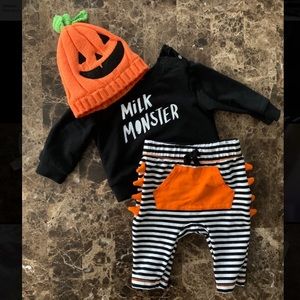 Halloween Outfit for Baby! Milk Monster